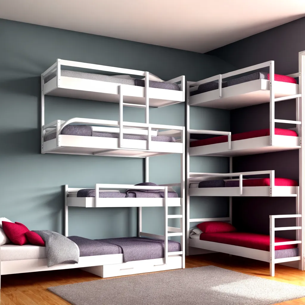 beliche triplo moderno quarto minimalista