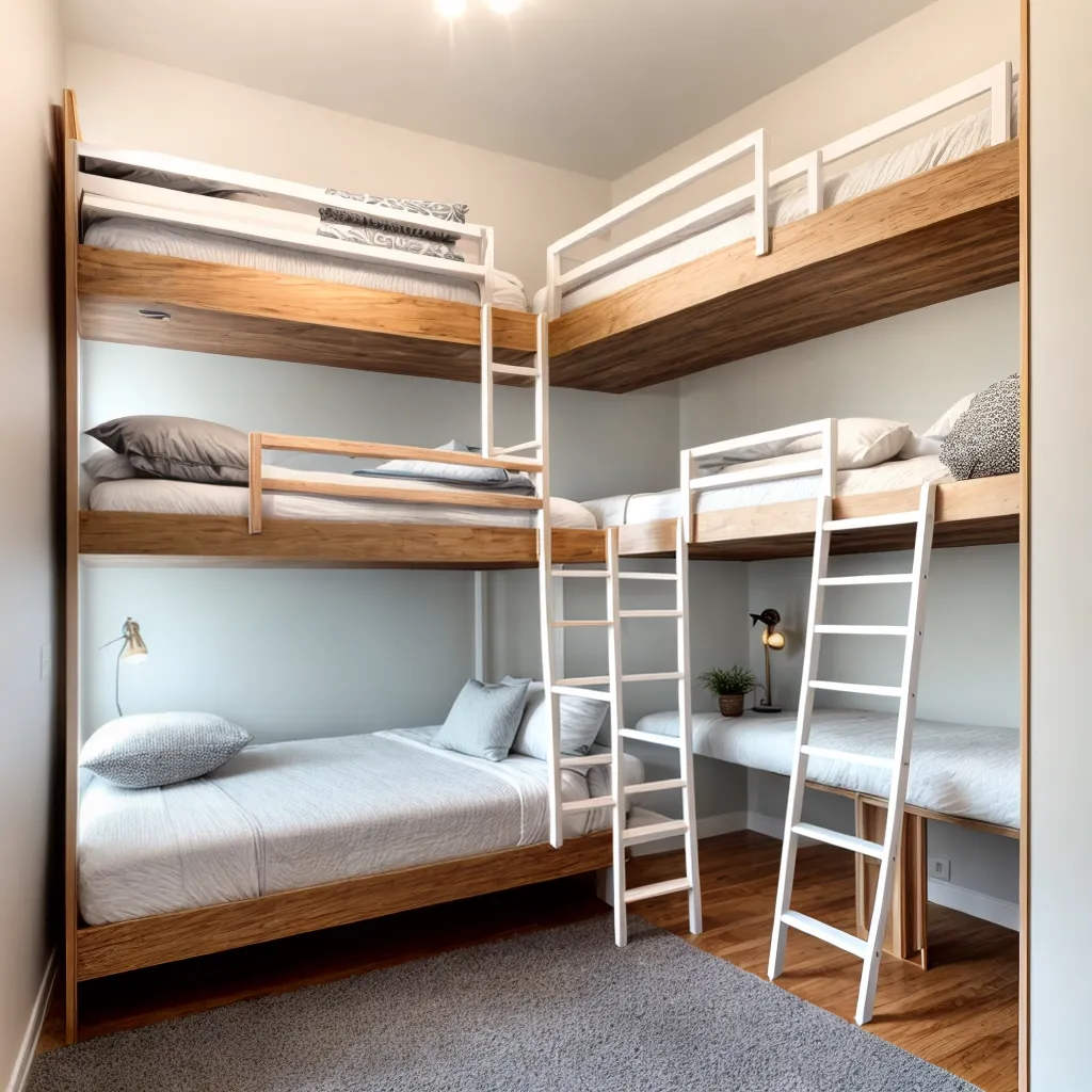 quarto triplo beliche moderno