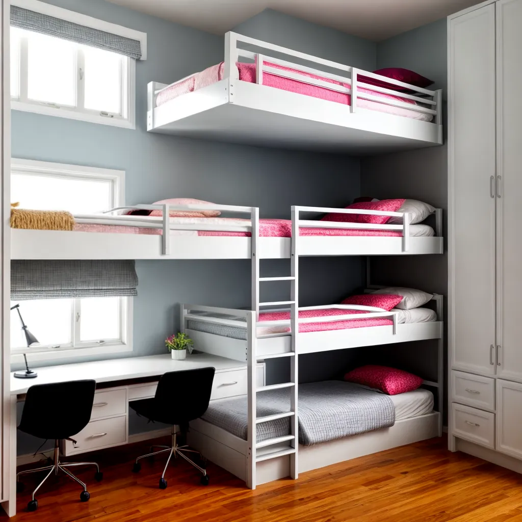 quarto estudante triplo beliche