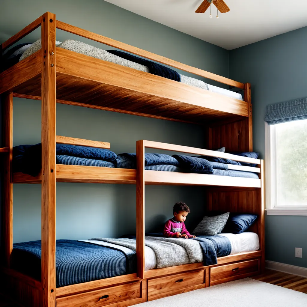 quarto familiar beliche triplo seguro