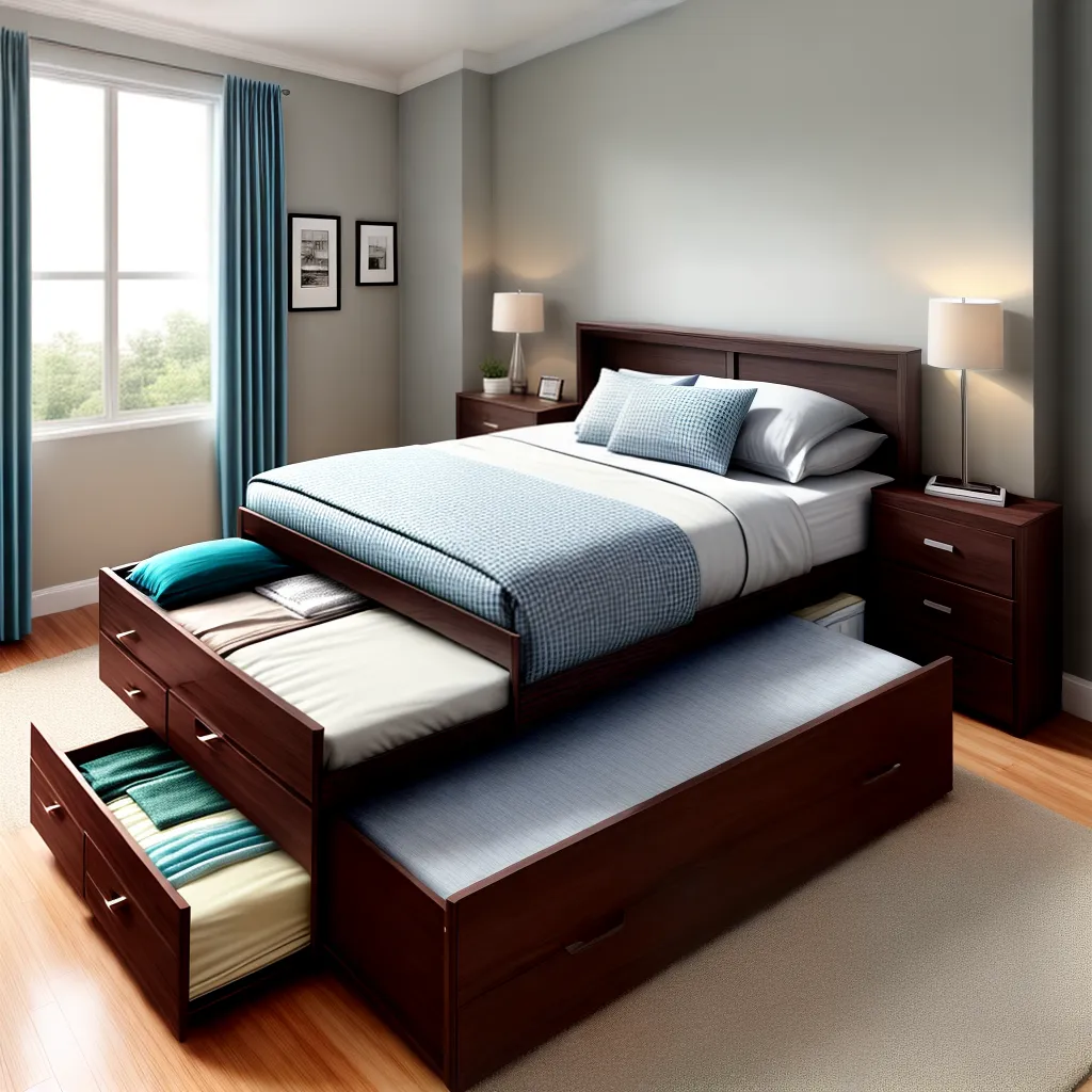 cama gavetas organizacao espaco
