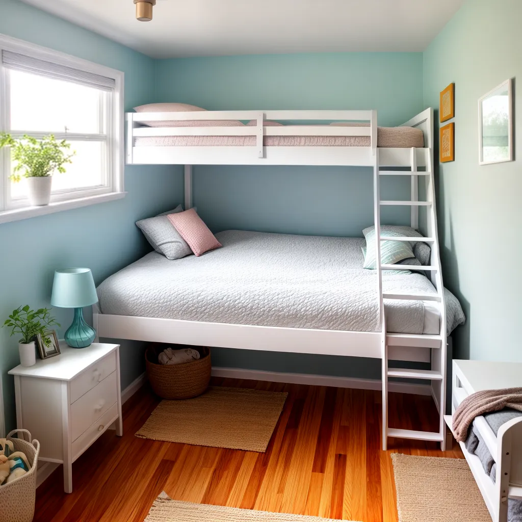 quarto triplo beliche madeira claro