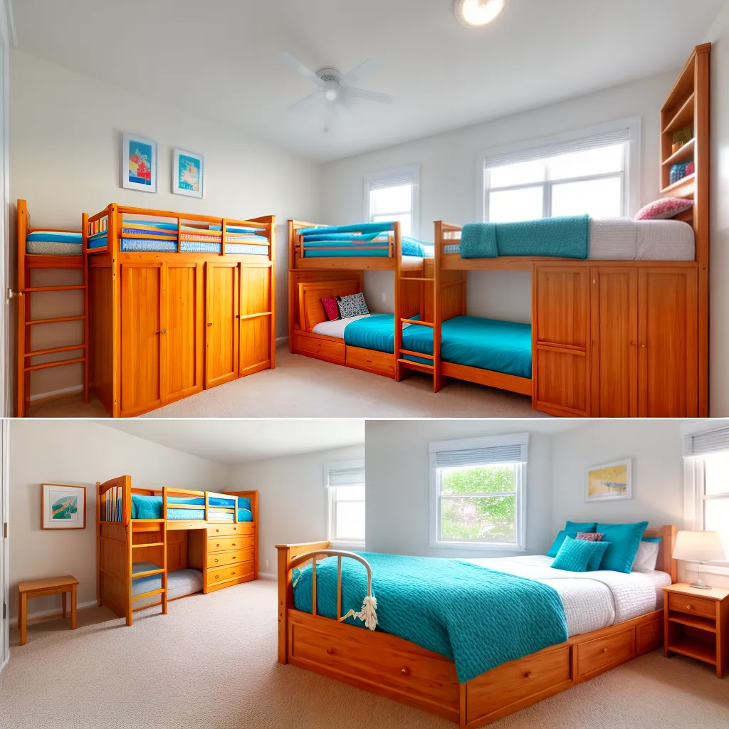 quarto acochoado beliche triplo