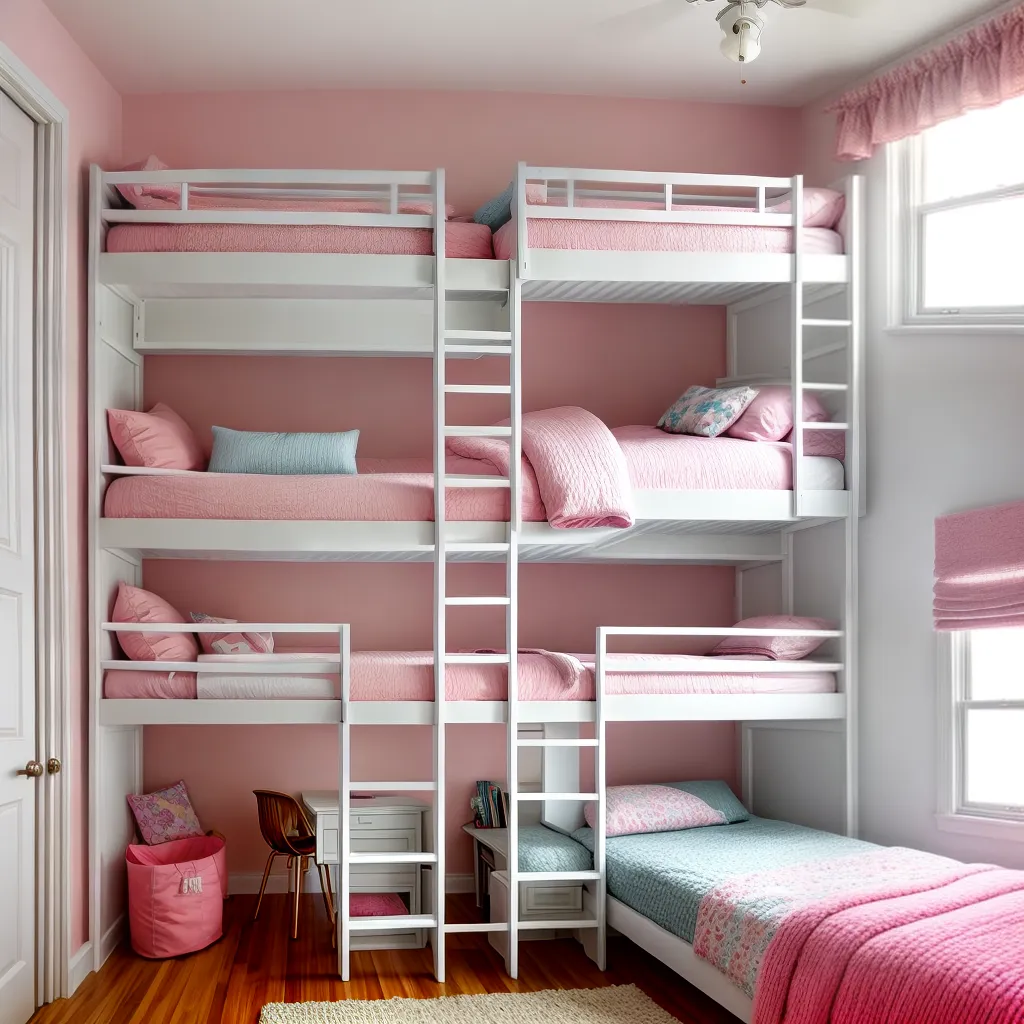 quarto compartilhado triplo beliche