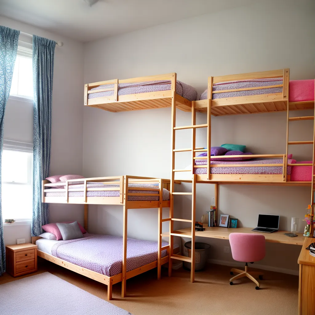 quarto compartilhado triplo beliche 1