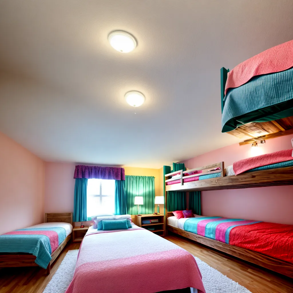quarto compartilhado beliche triplo 1