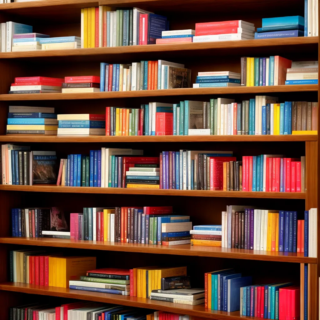 estante organizada livros decorativos