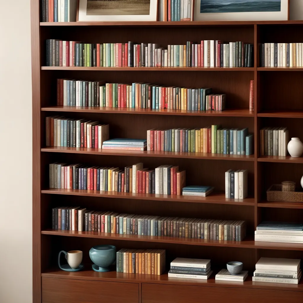 estante organizada livros decoracao