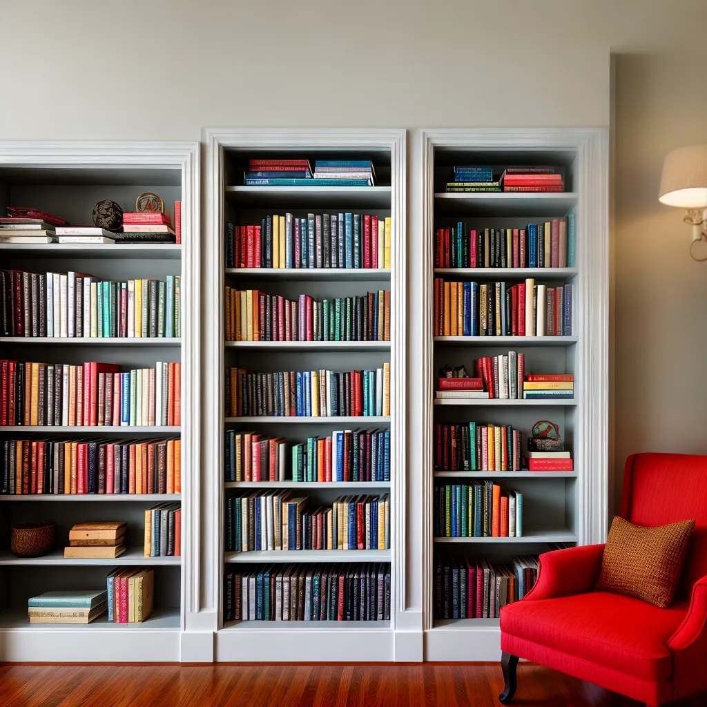 biblioteca caseira organizada livros leitura