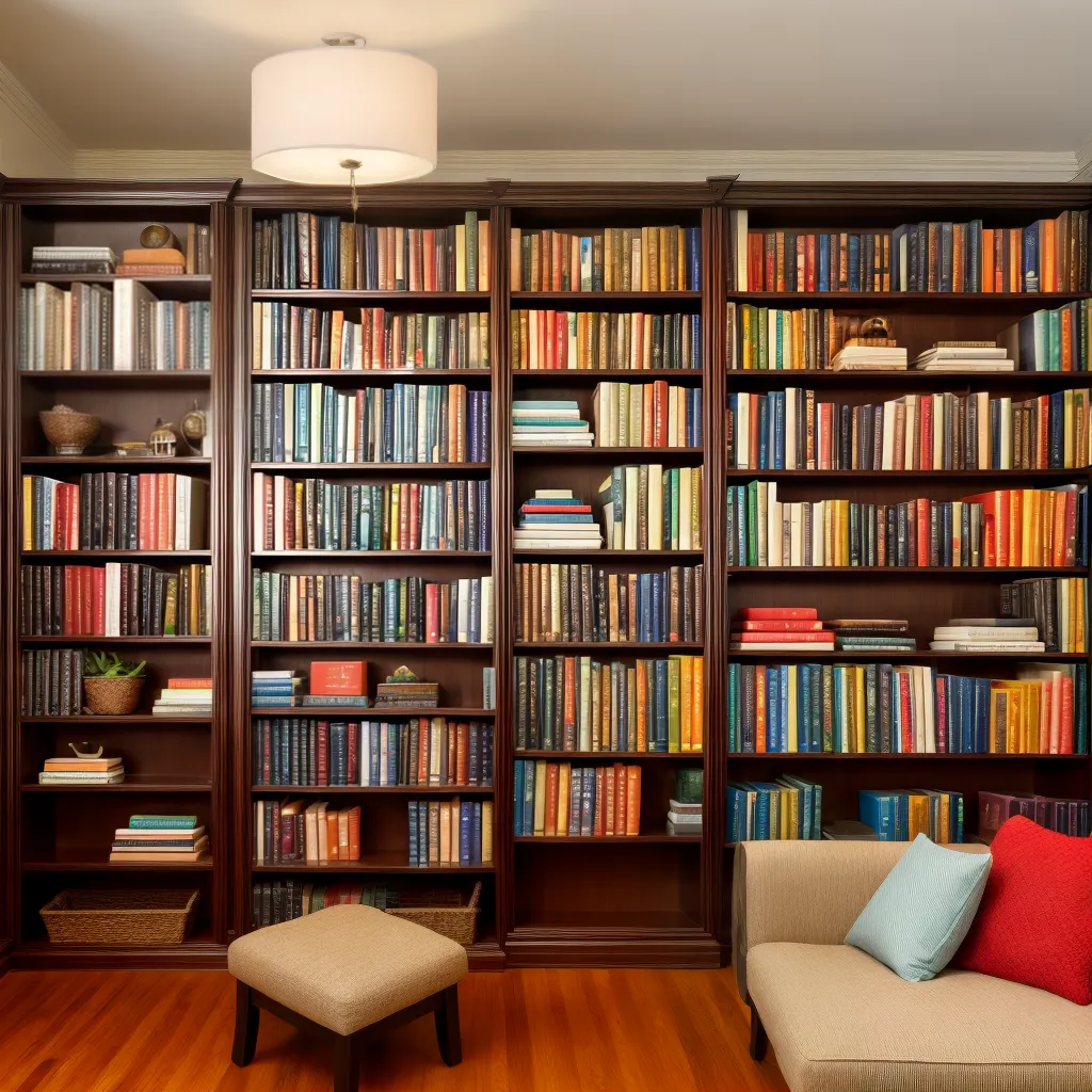 estante livros organizada decoracao acolhedora