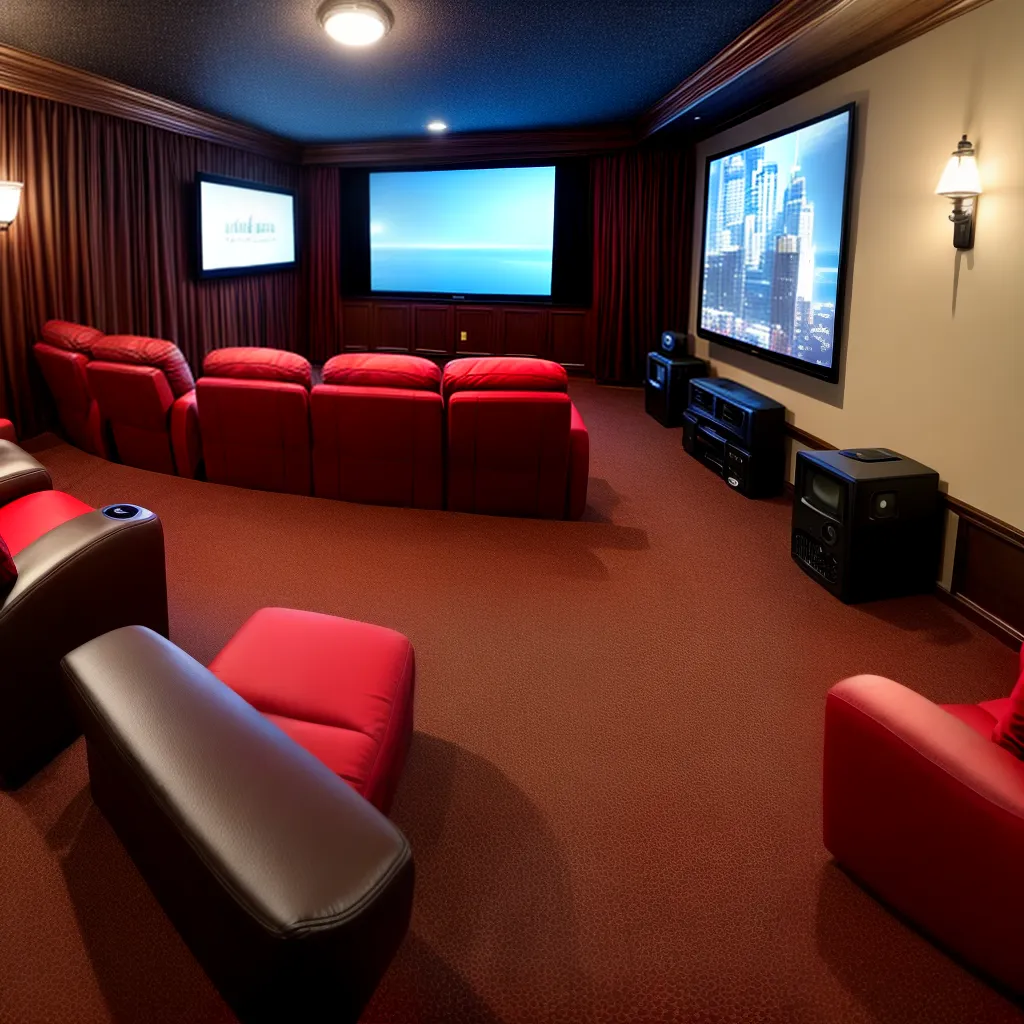 sala cinema caseira luzes reclinaveis 1