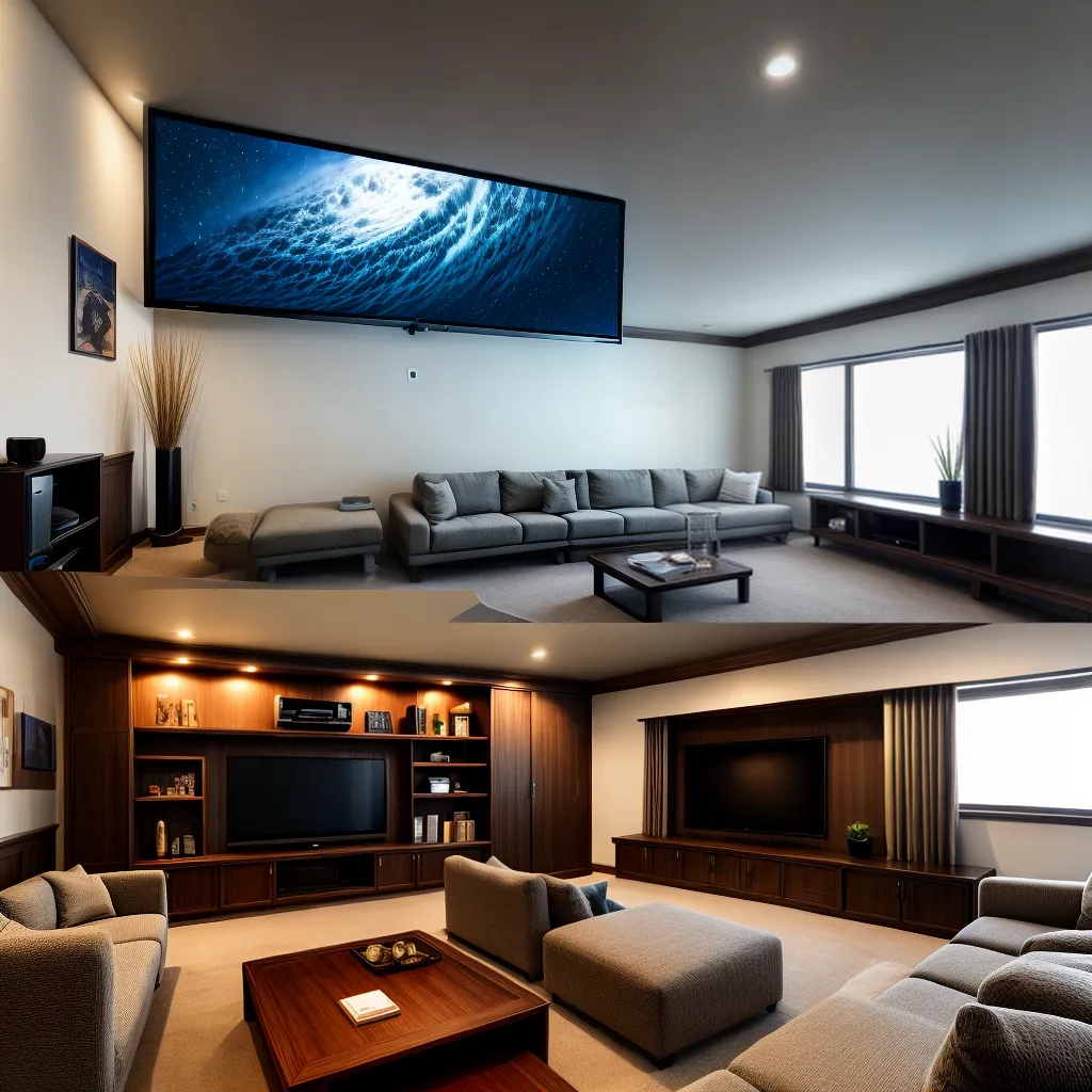 home theater tv som ambiente