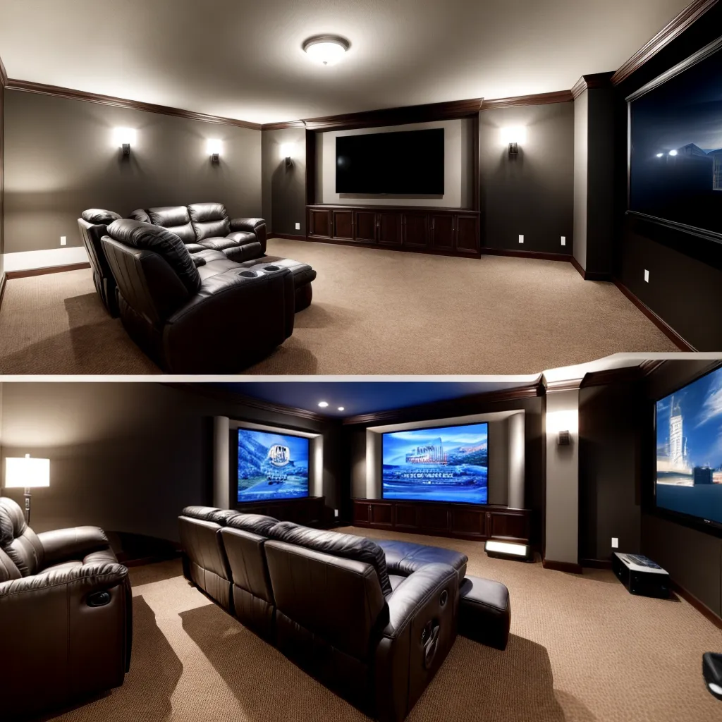 home theater tv poltronas som