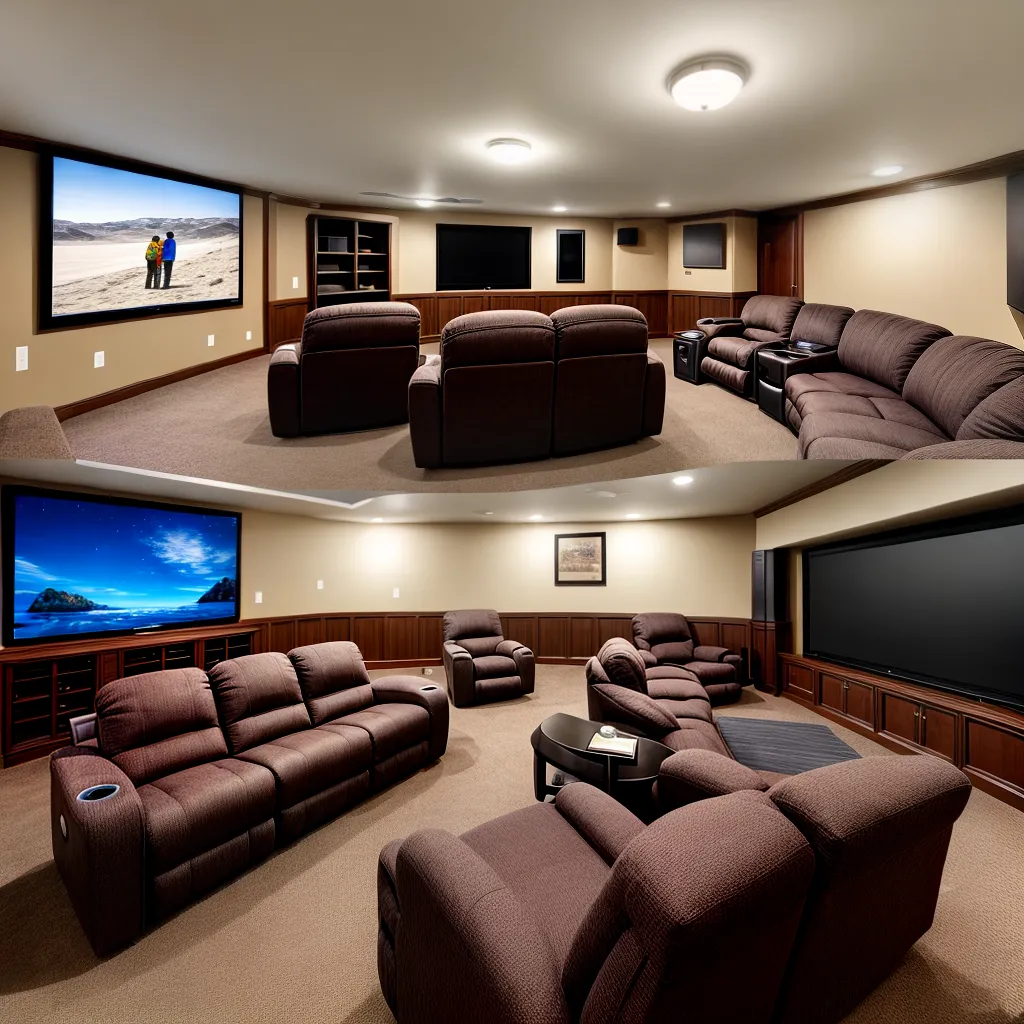 sala home theater acustica conforto