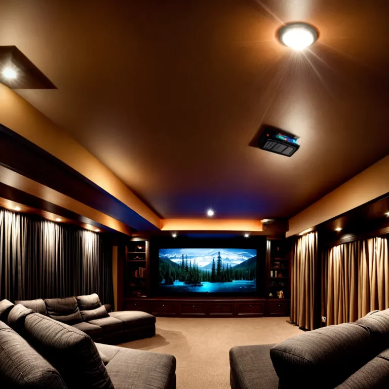 O Impacto dos Materiais Naturais na Decoração do Cinema em Casa.