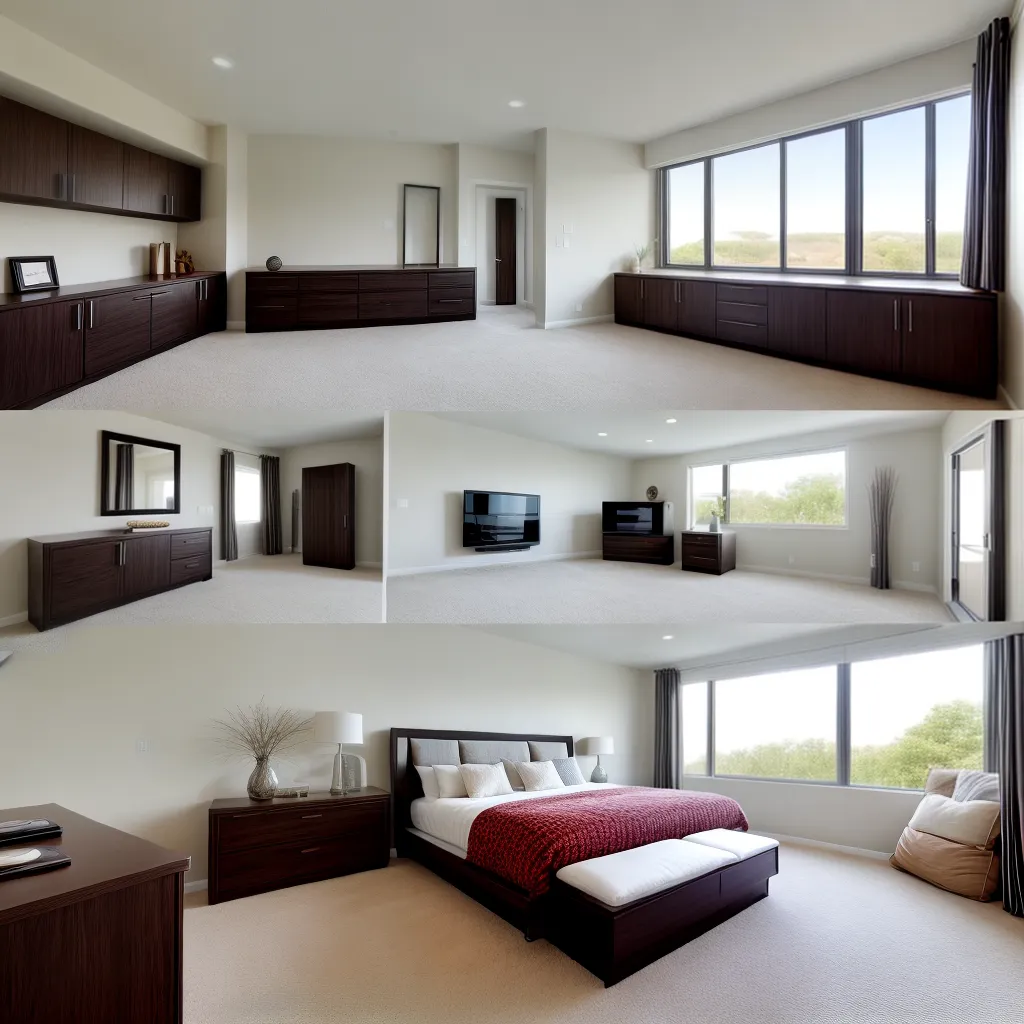 quarto acocho mesa cama moderna