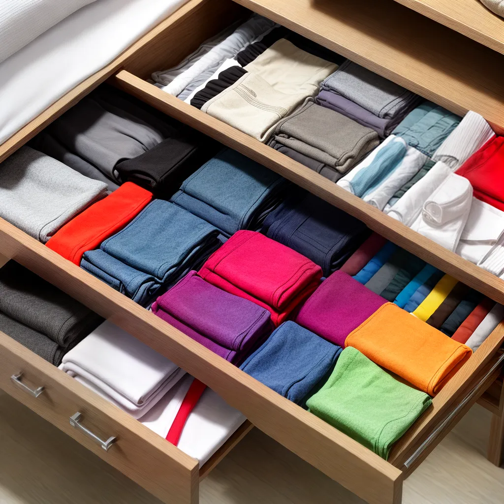 gaveta organizada roupas acessorios 1