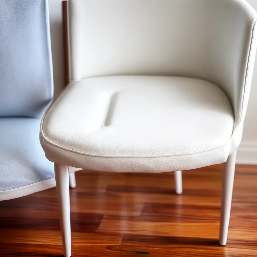cadeira branca minimalista slipcover elegante