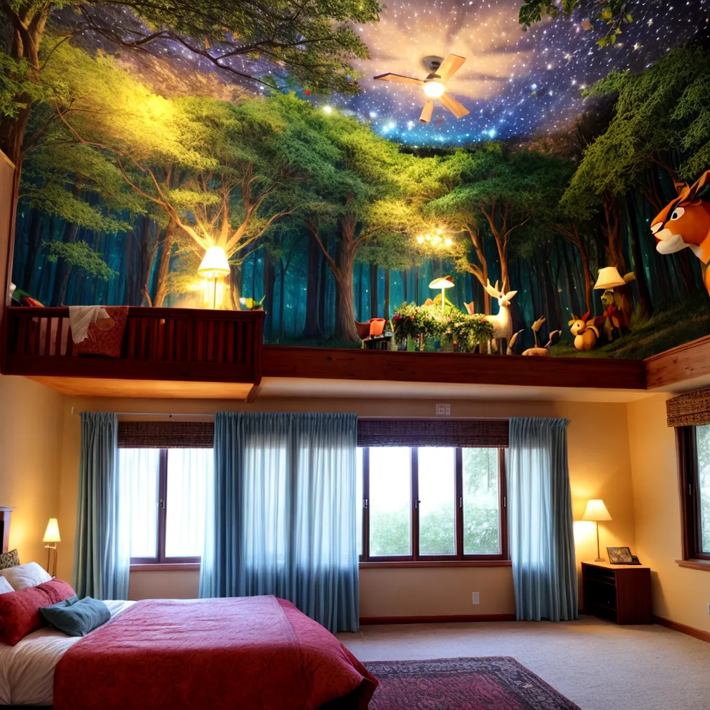 quarto infantil floresta magica