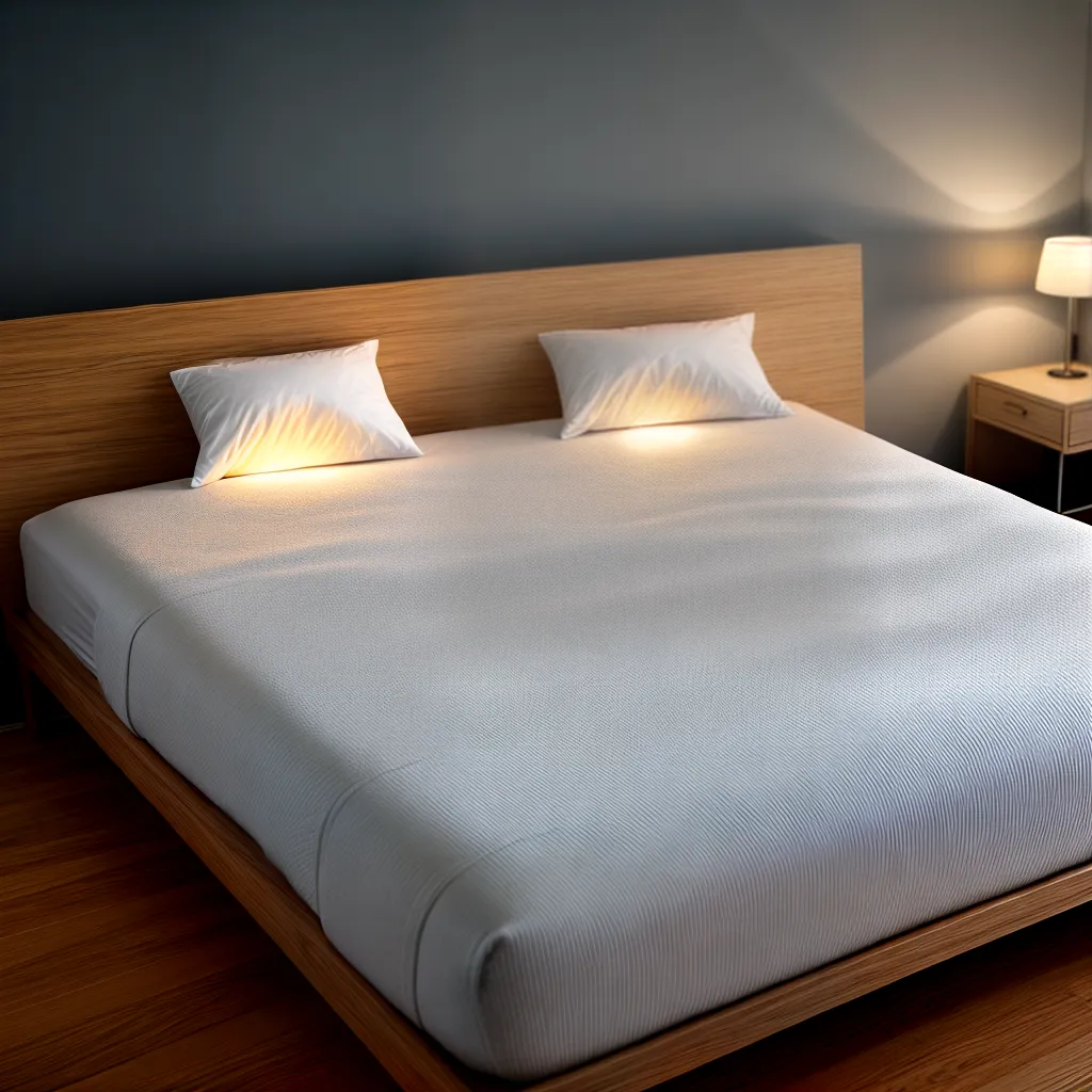 cama led iluminada acolhedora