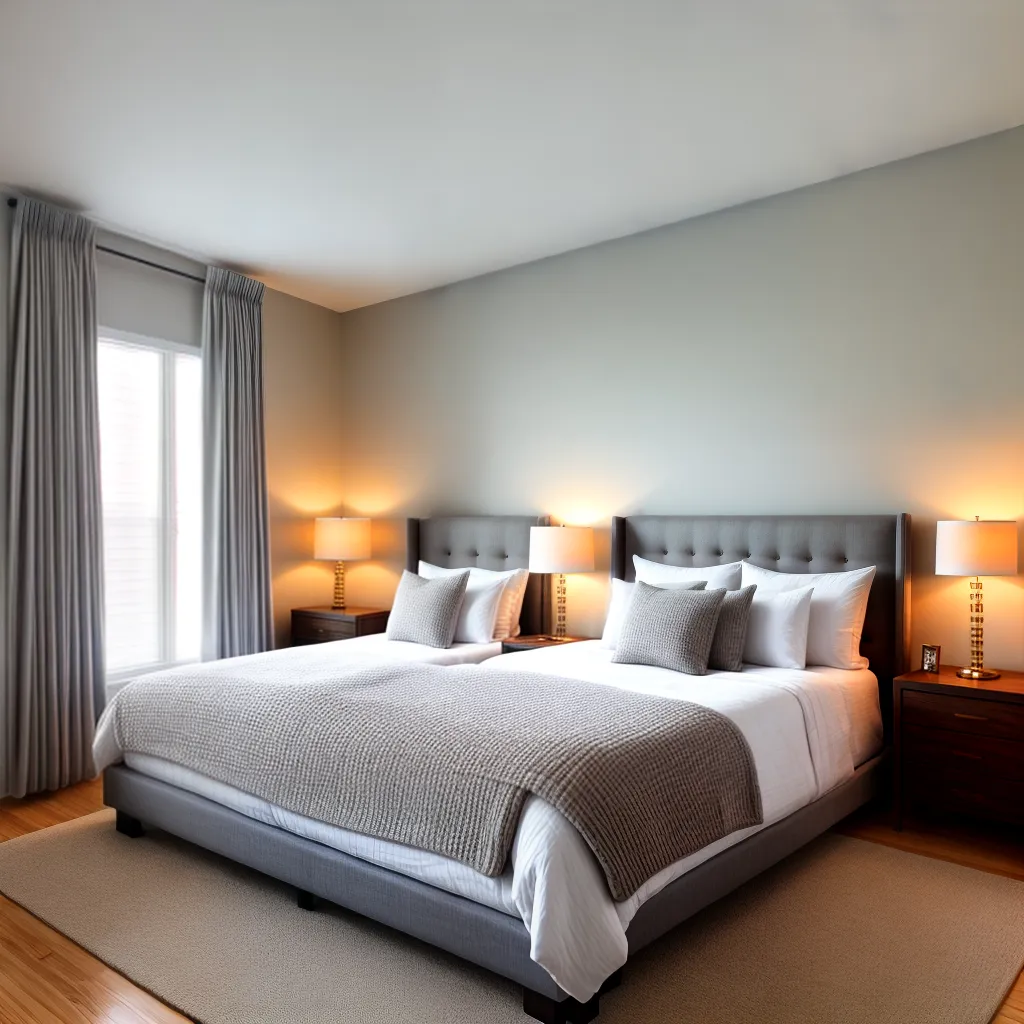 quarto aconchegante ambiente confortavel