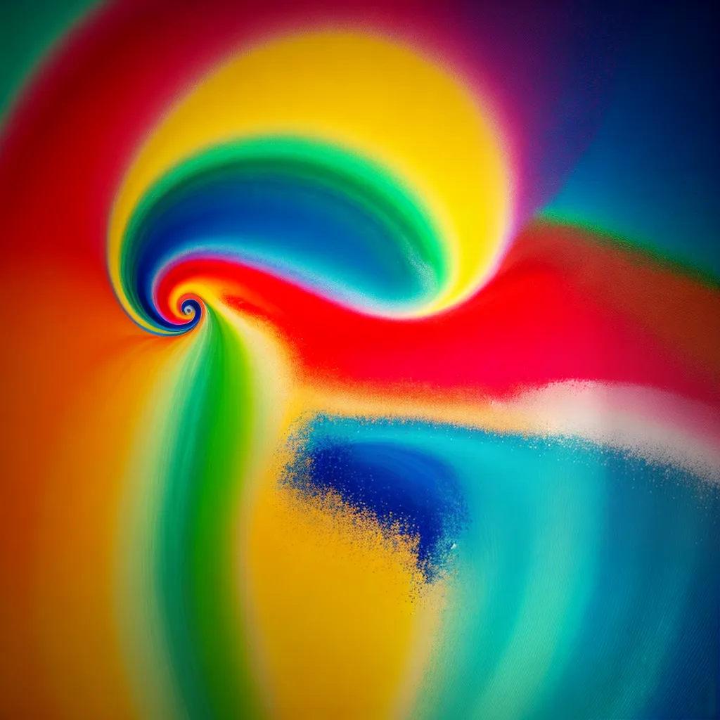 pintura abstrata cores energia
