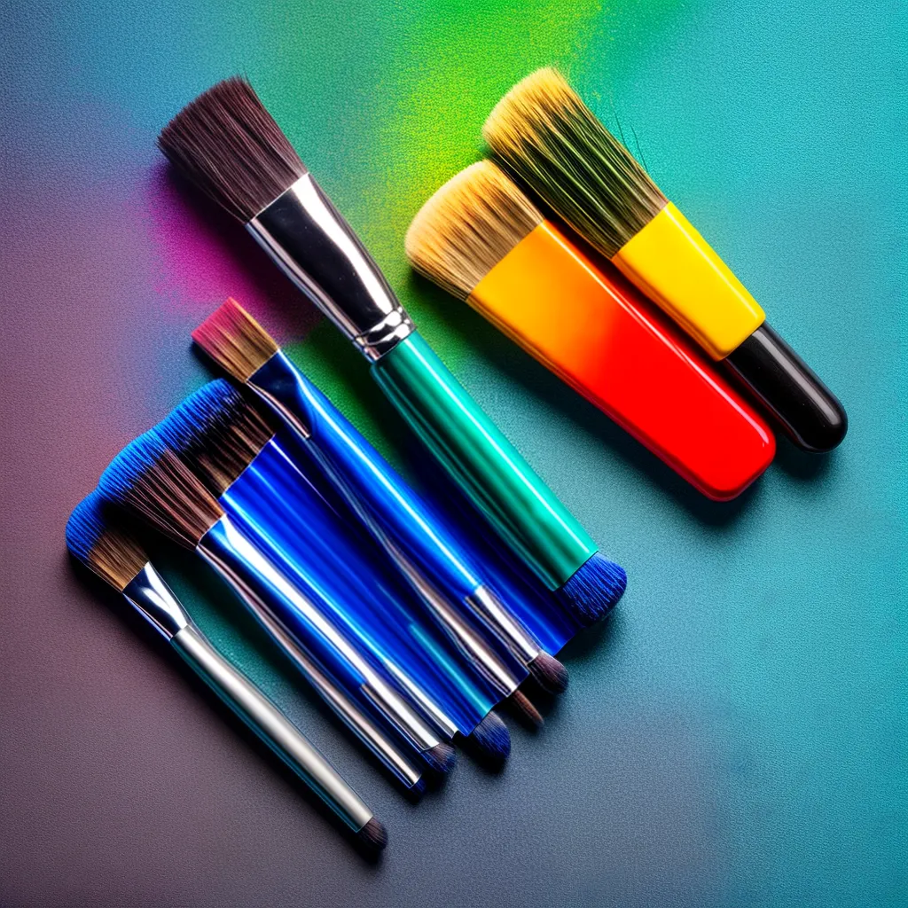 pincel acrilico tinta pvc brilhante