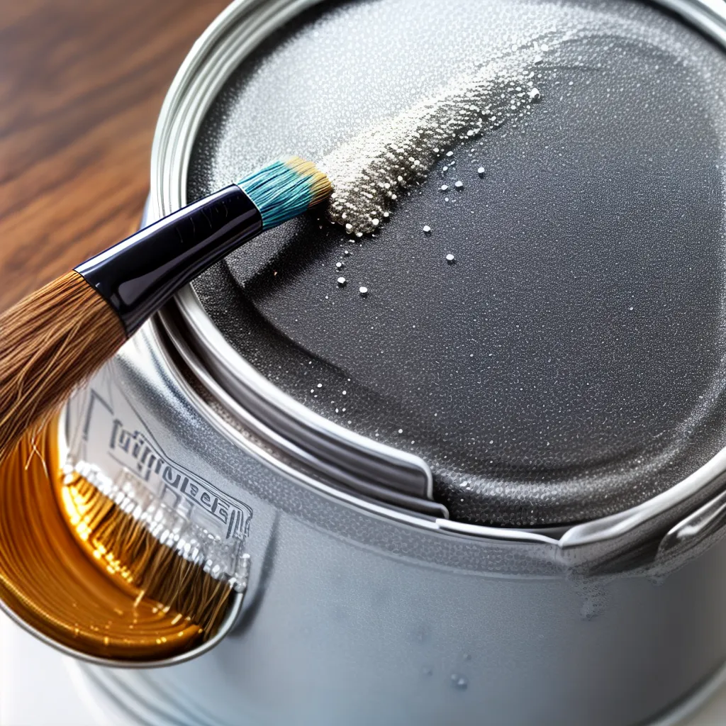 tinta metalica prata pincel aco