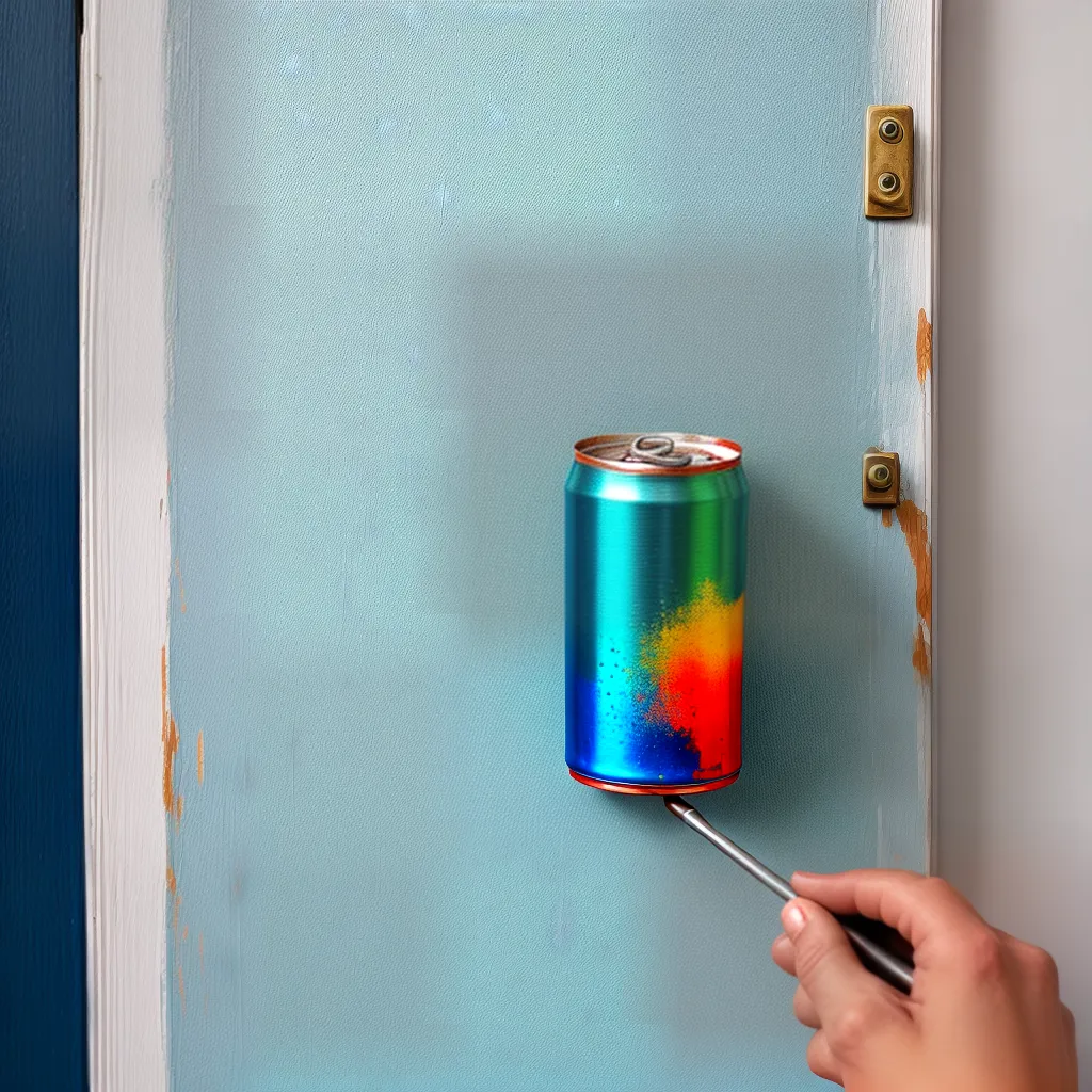 tinta porta interna pincel preparado