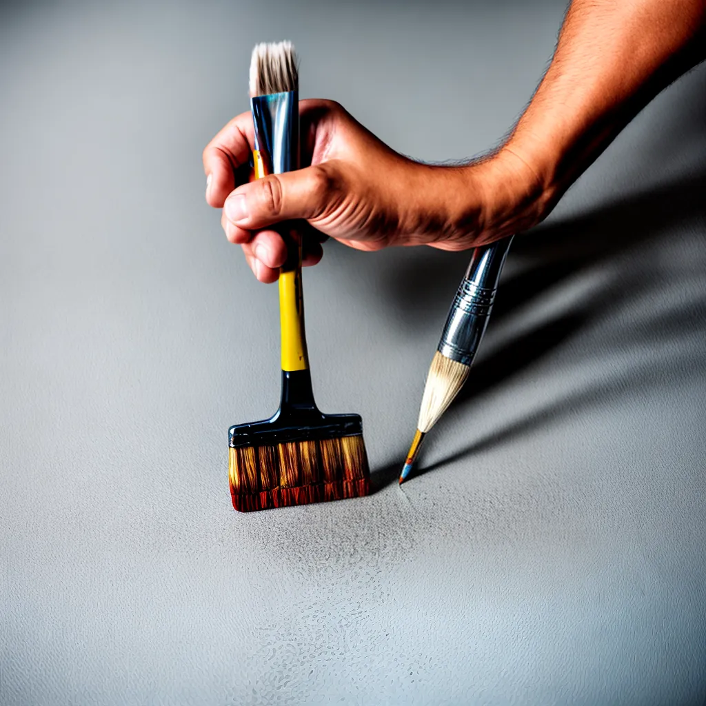 pintura concreto pincel
