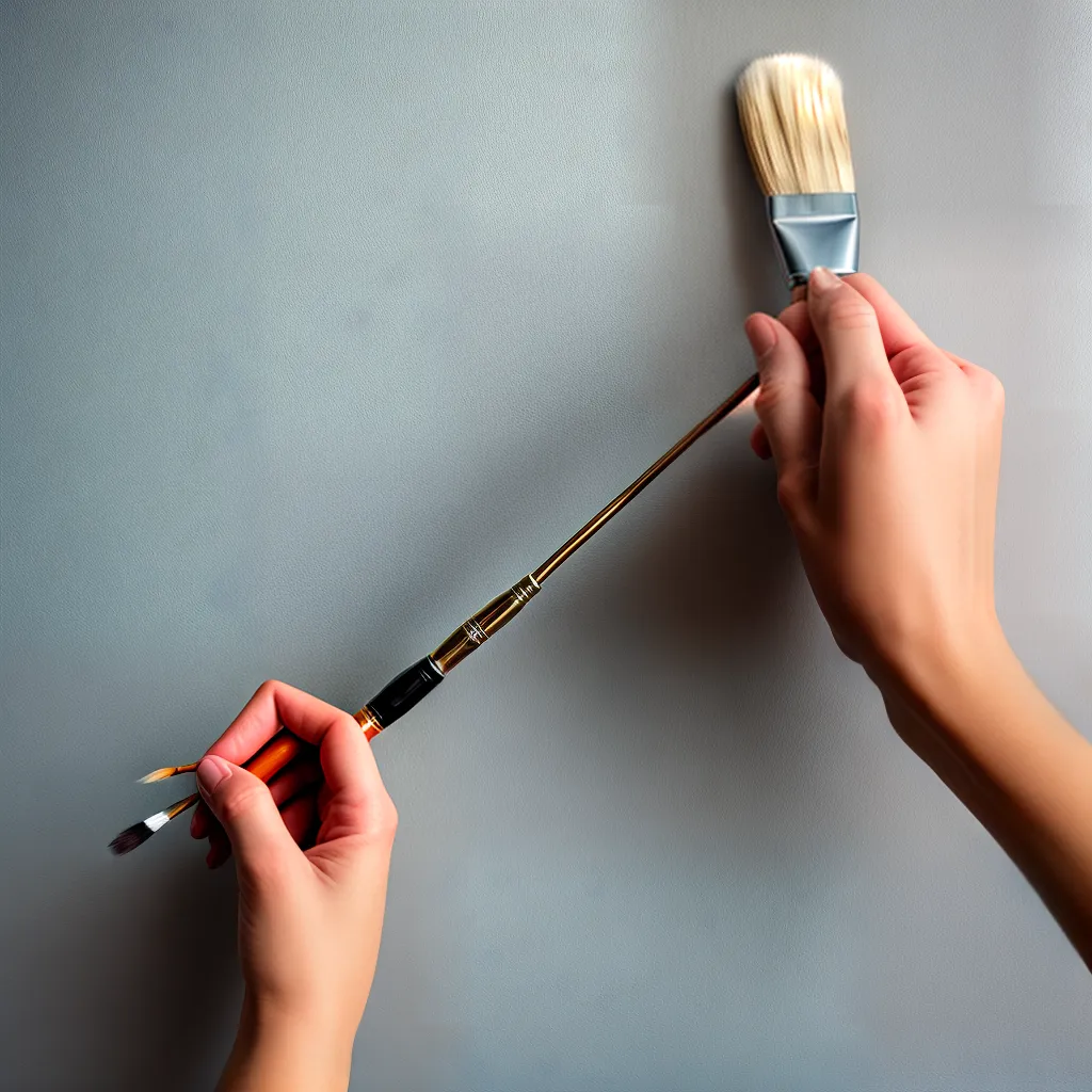 pincel pintura branco madeira