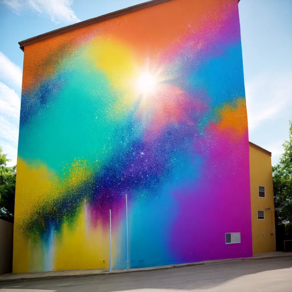 mural colorido arte rua