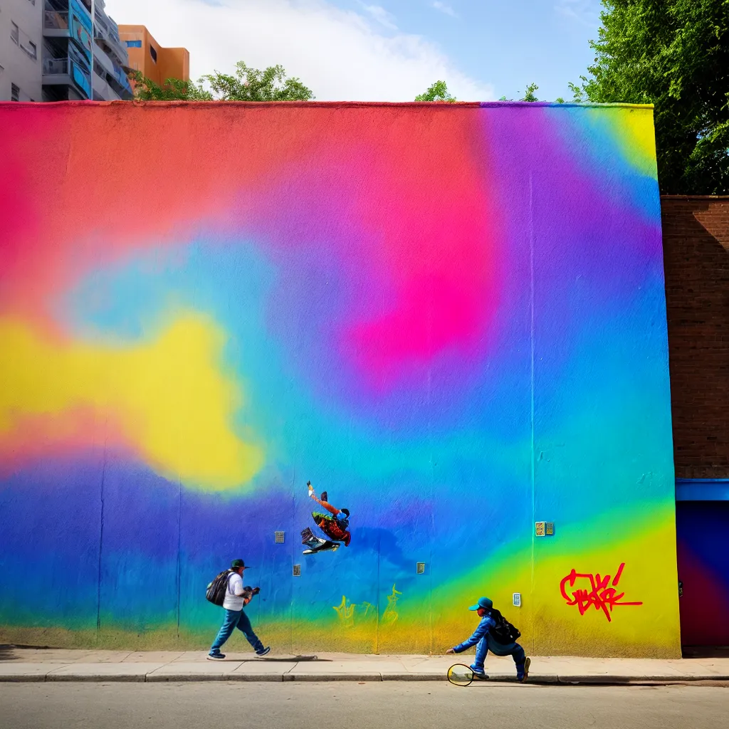 mural urbano cores energia