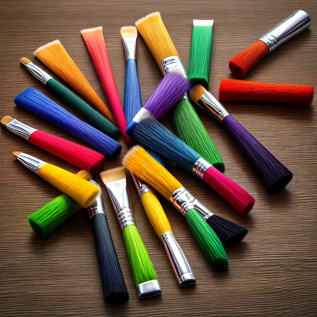pinceis variedade tinta tabela