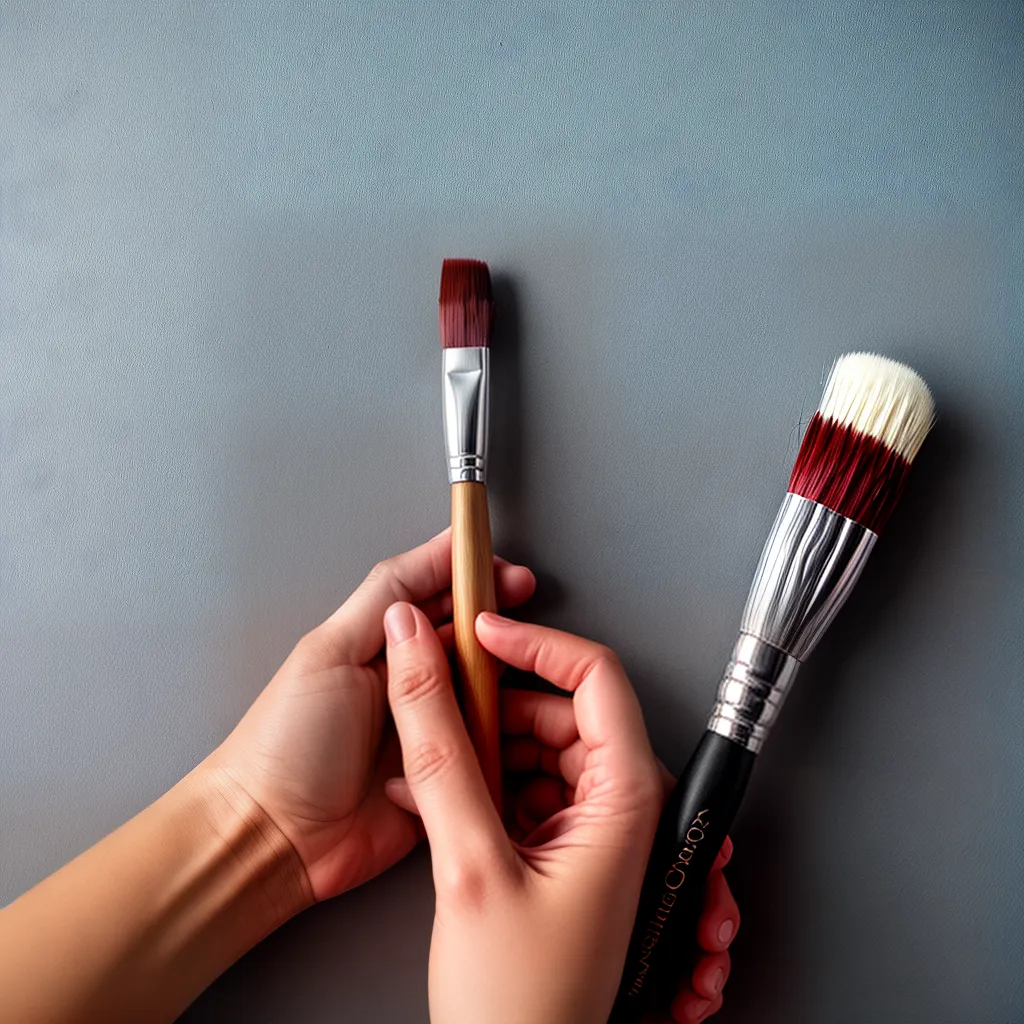 pincel pintura couro precisao