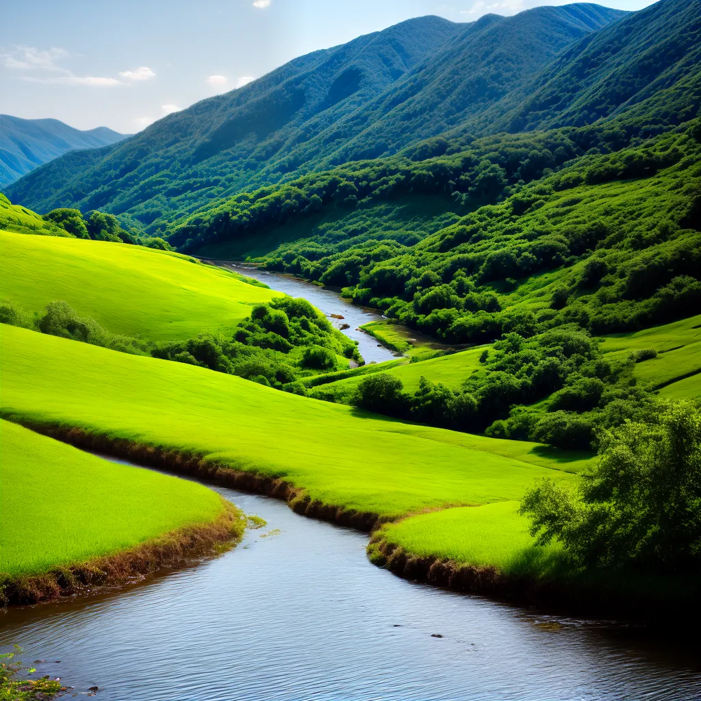 pincel paisagem serena