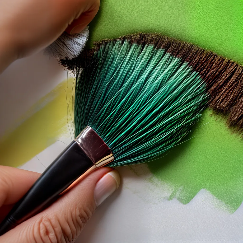 pincel artista pintura paisagem