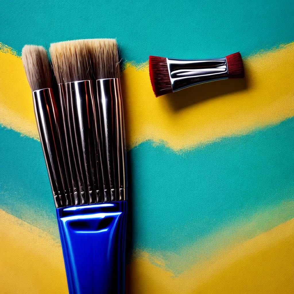 pincel largo pintura listras preciso