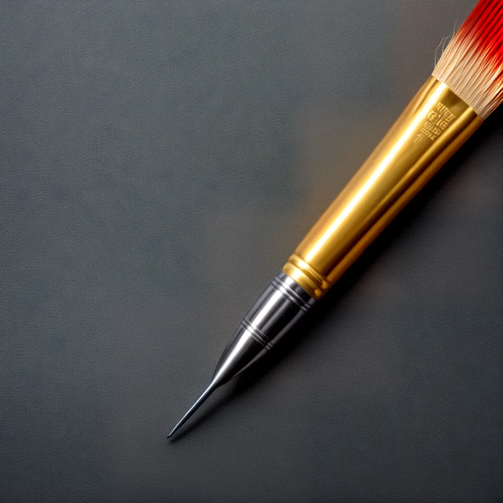 pincel precisao pintura detalhada