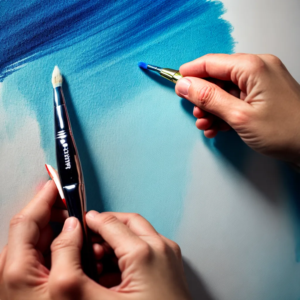 pincel pintura mao arte