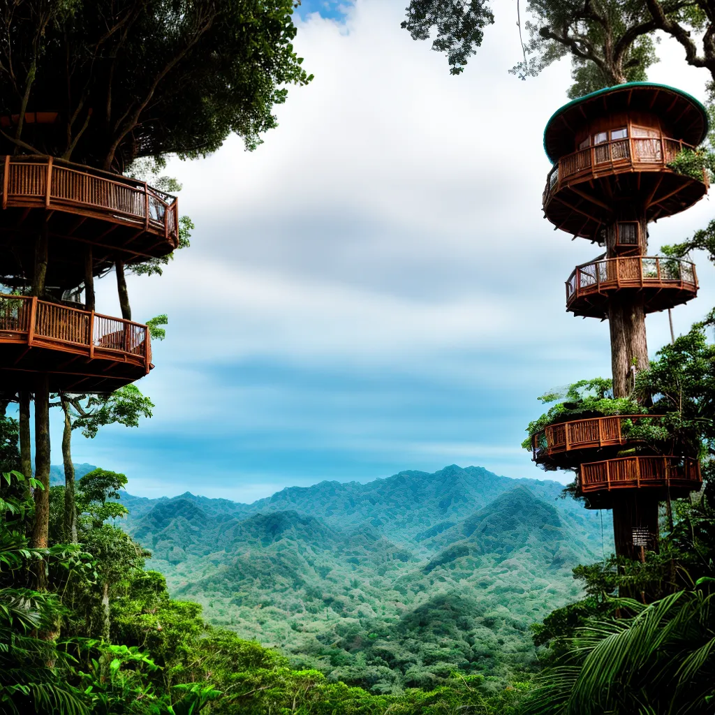 casa na arvore floresta tropical 2