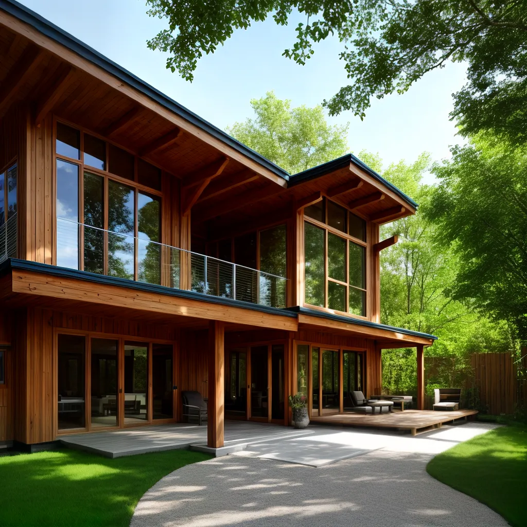 casa eco sustentavel natureza jardim