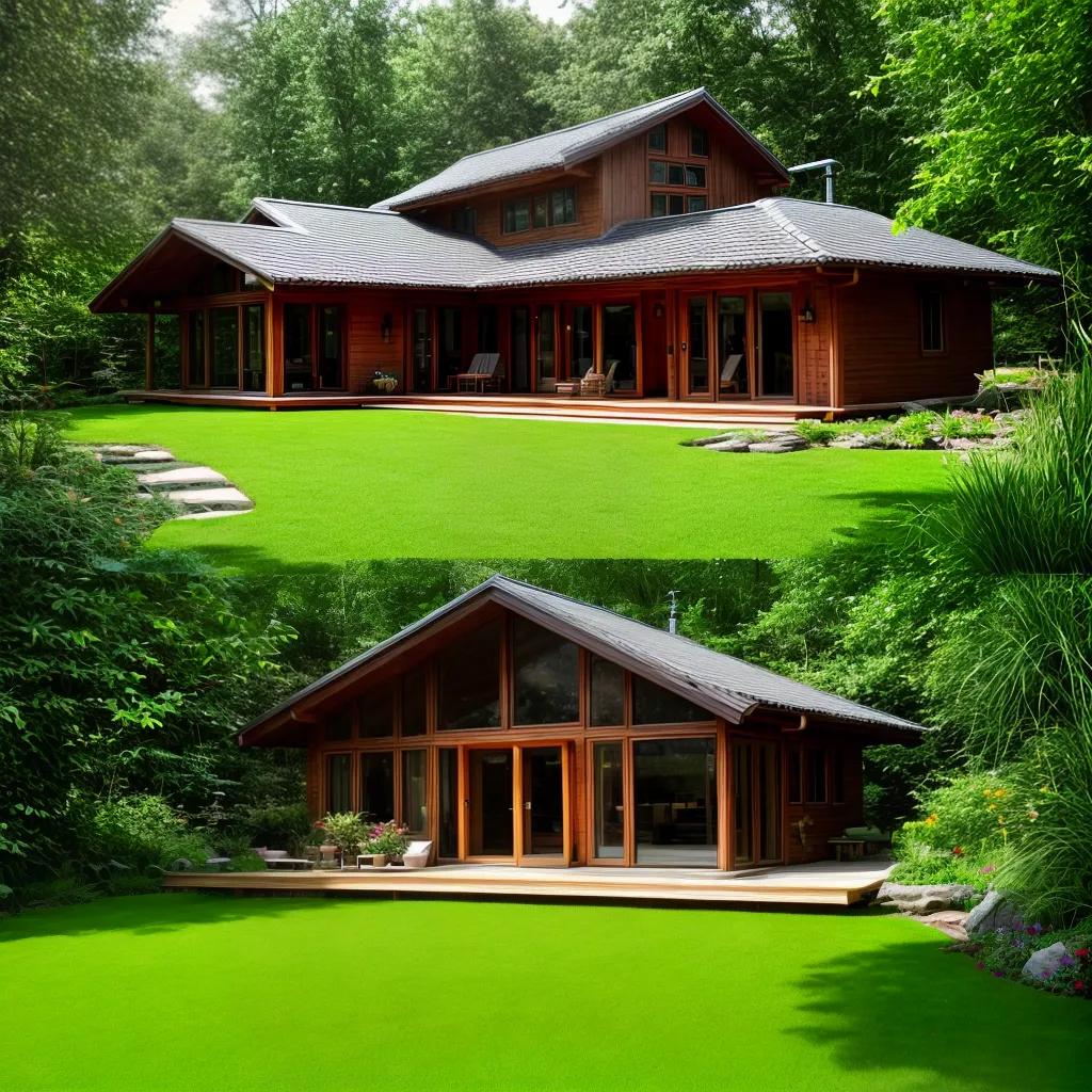 casa ecologica jardim natureza