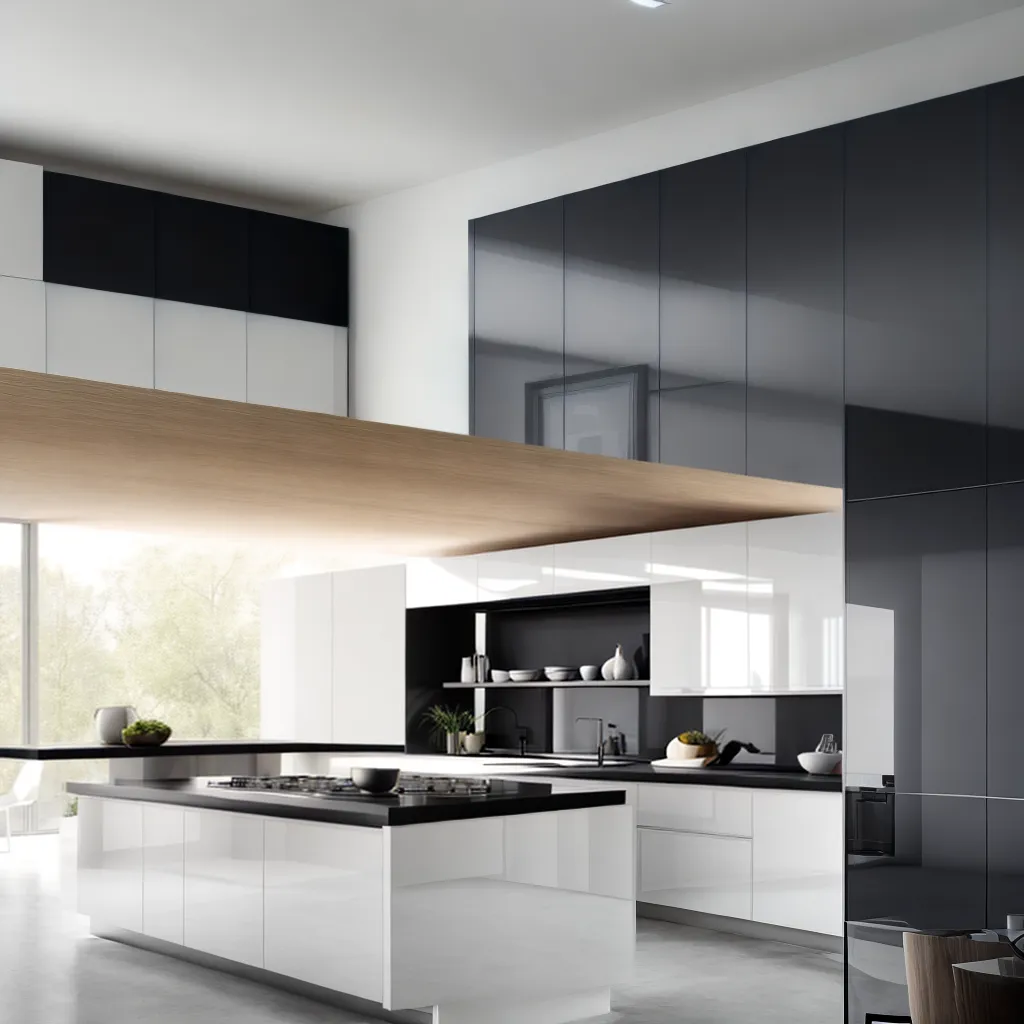 cozinha moderna mobiliario sleek