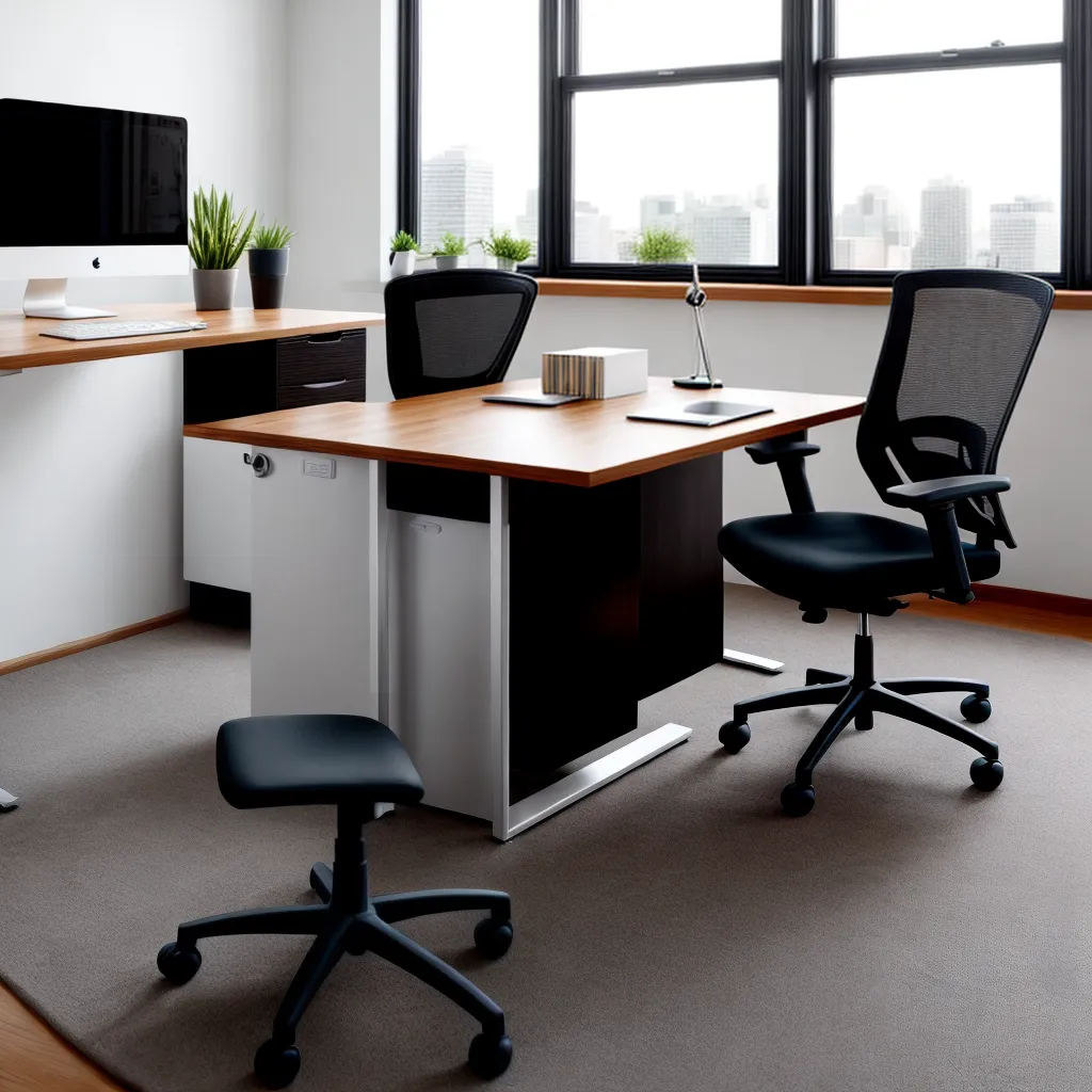 escritorio moderno ergonomico mesa cadeira
