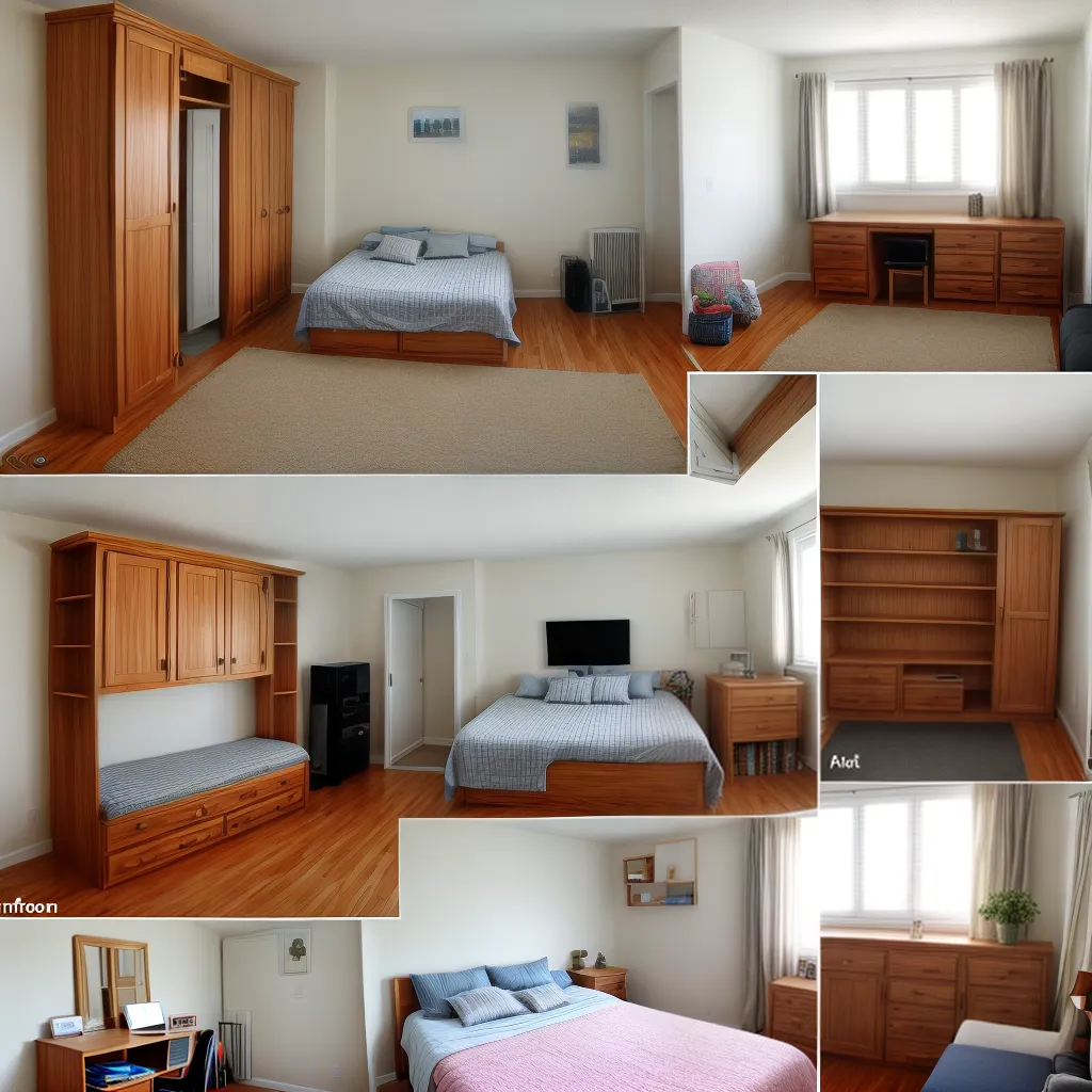 quarto desorganizado transformado mobiliario