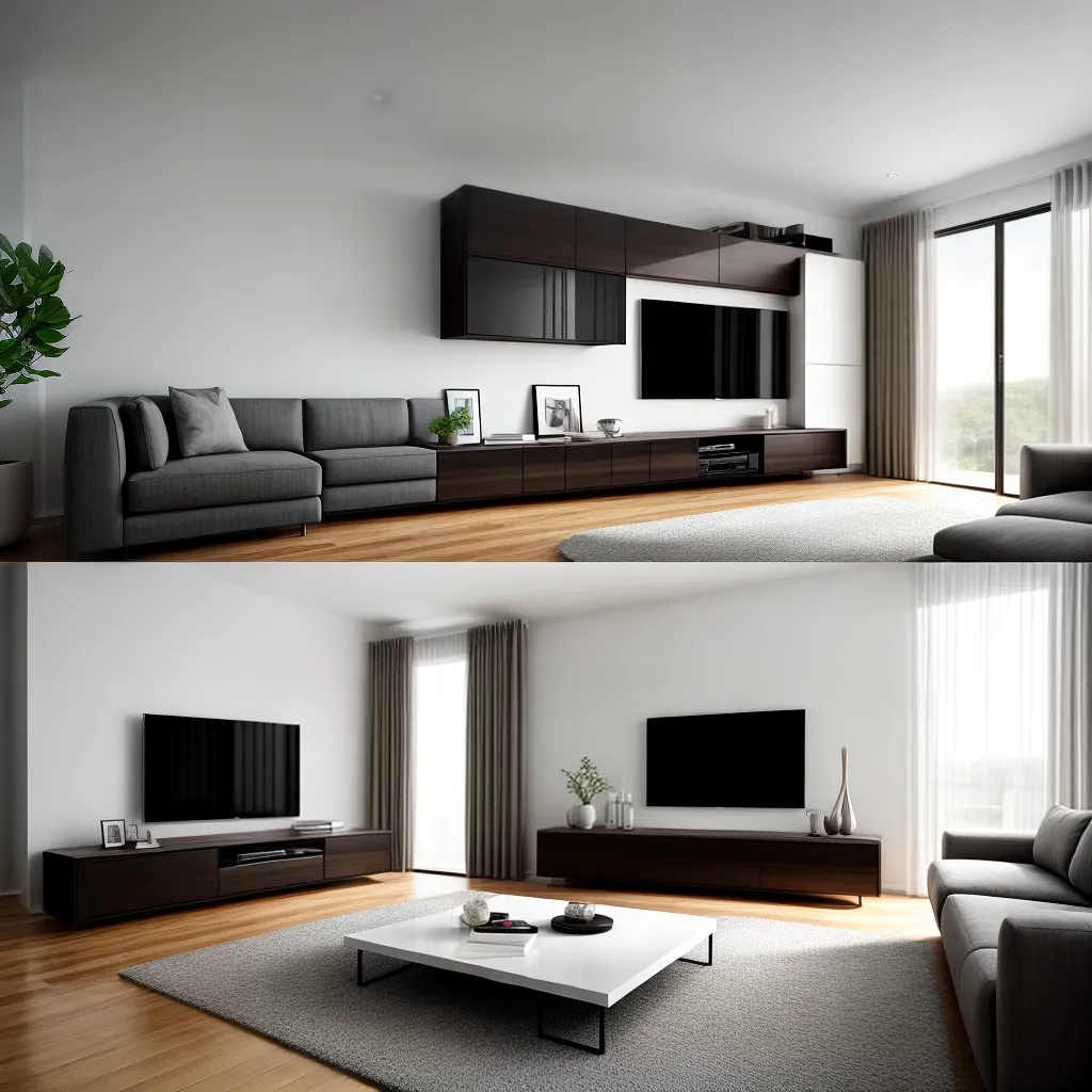 sala minimalista moveis sob medida