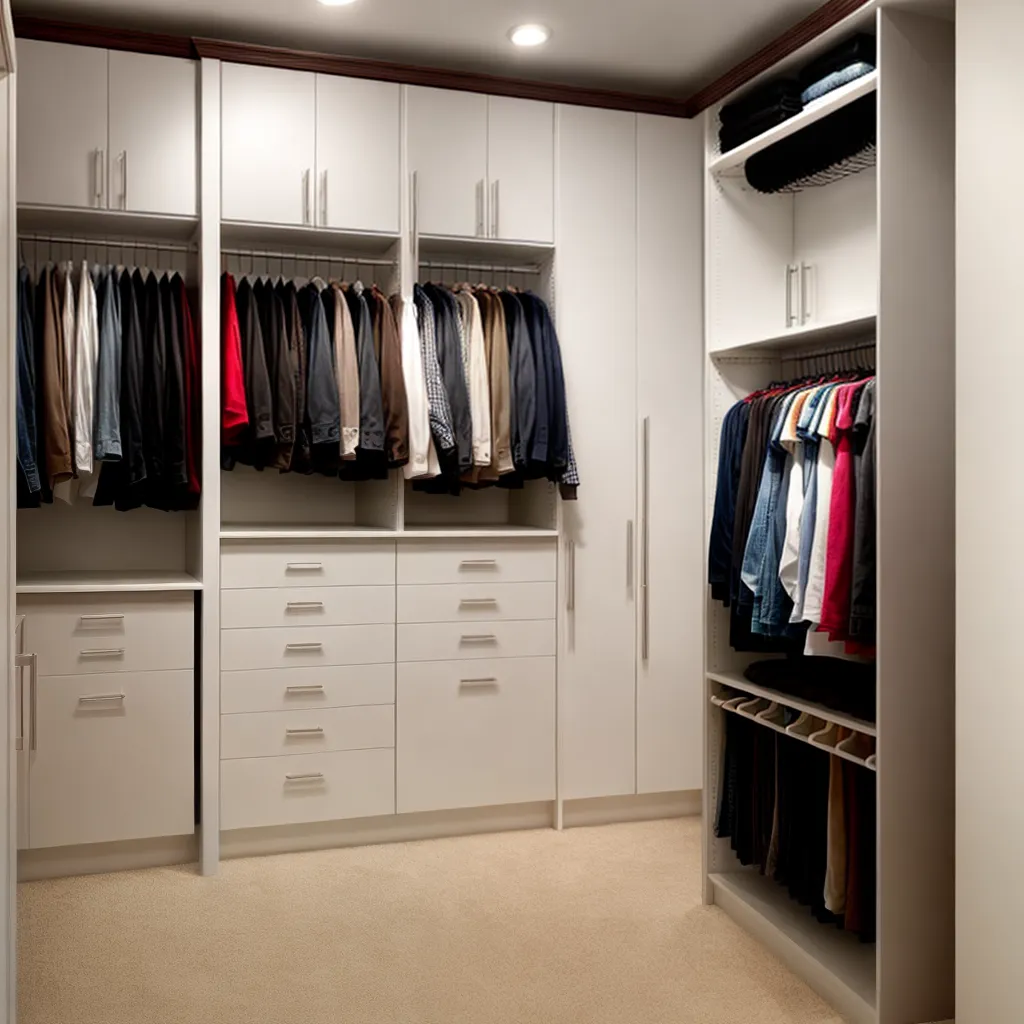 closet organizado prateleiras personalizadas