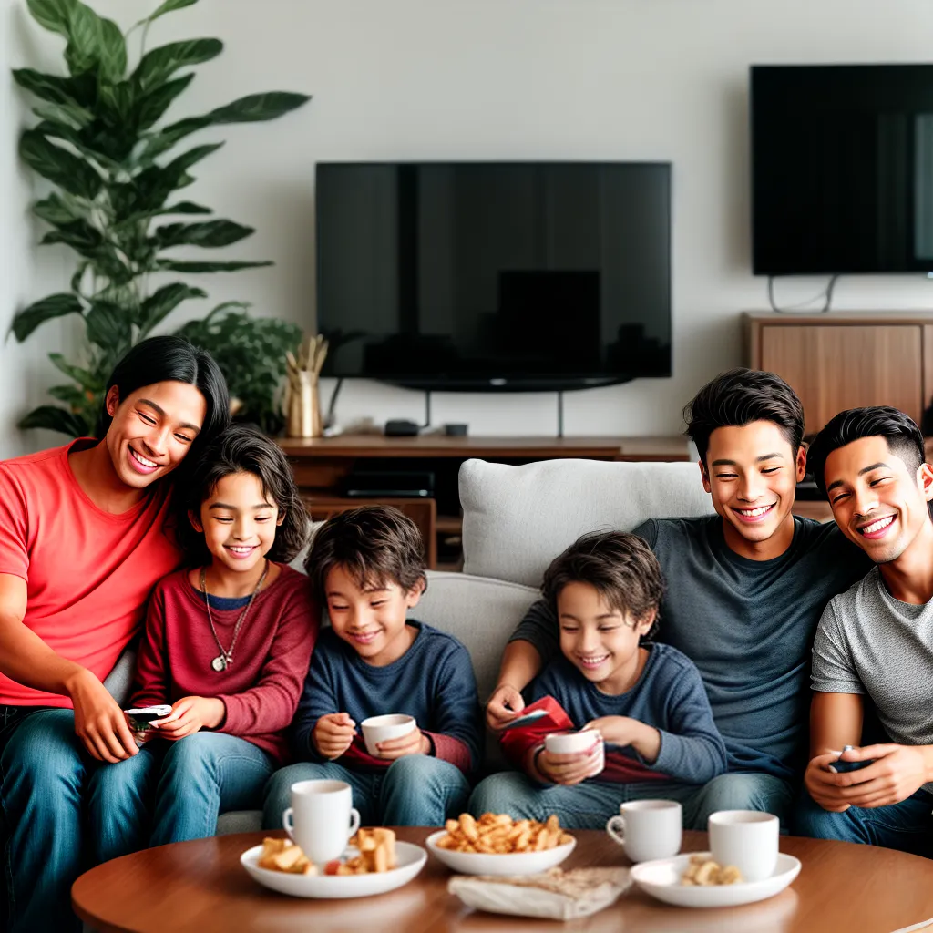 familia cinema sofa emocao