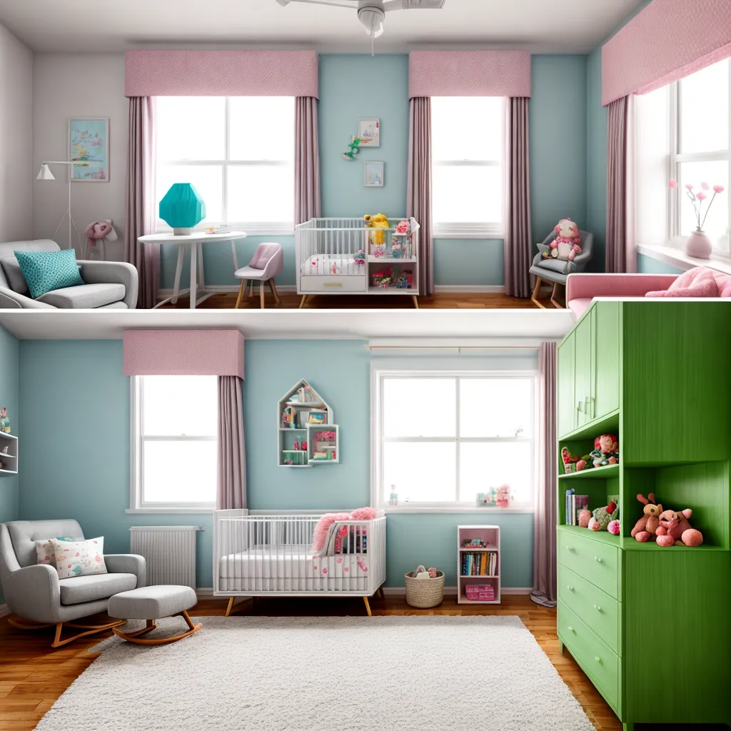 quarto bebe fofo moveis pastel